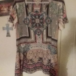 Glittery really soft Live and Let Live medium shir